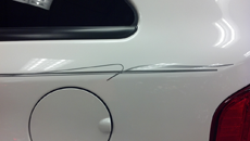 Pinstriping white  Car1